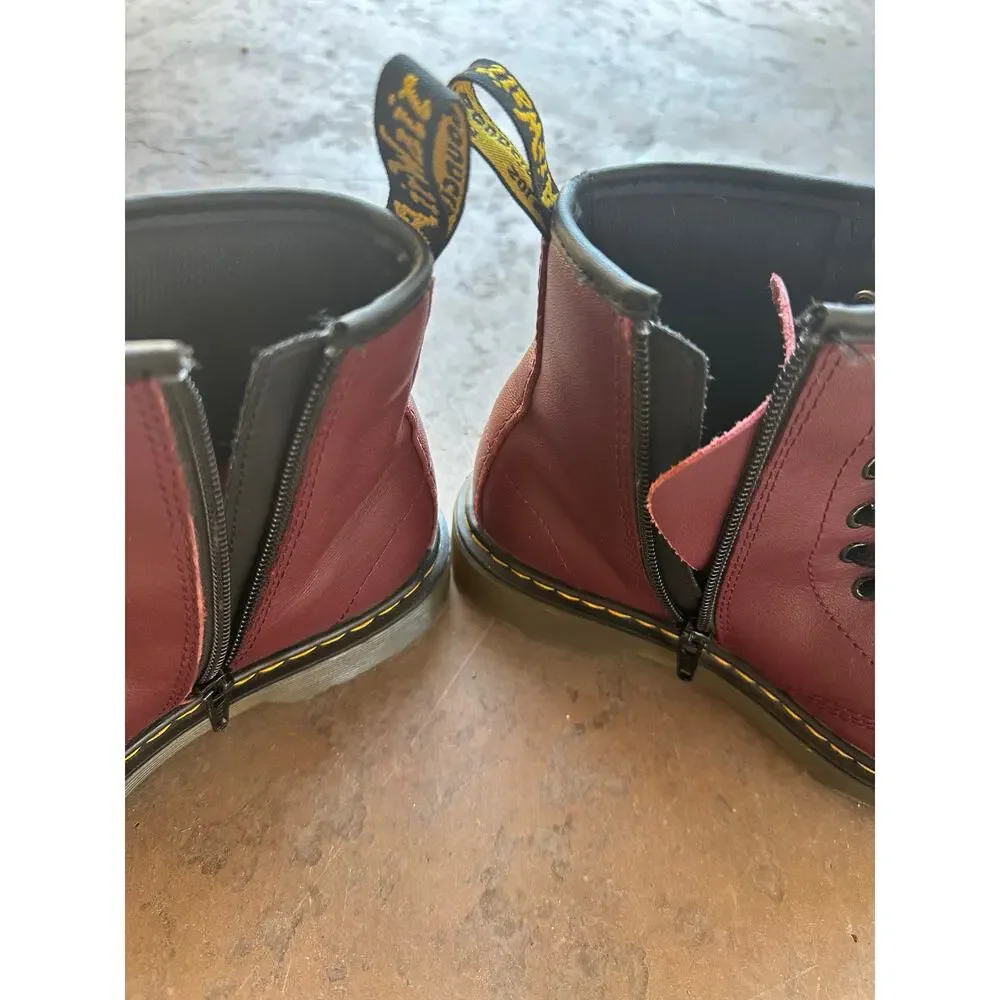 Dr. Martens Delaney Maroon Boots size 3